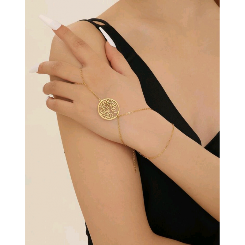 bracelet shahmaran en acier inoxydable 'Arbre de vie'-bijoux fantaisie femme  pas cher-Dévoilez-vous.fr