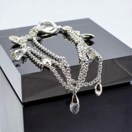 Bracelet Marquise LIORA Swarovski éléments-bracelet femme argent plaqué rhodié-bijoux fantaisie de luxe