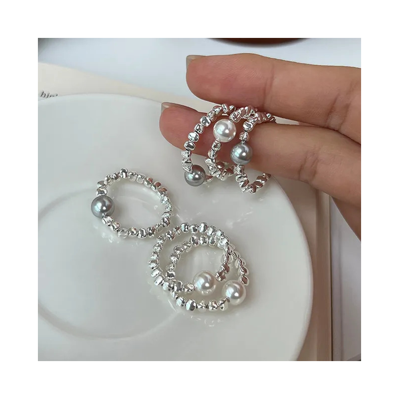 Bague fantaisie femme en perles 'CYCLOPISSIME – bijoux fantaisie pas cher – bijoux fantaisie Plérin - 3